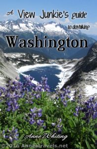 Front Cover to A View Junkie's Guide to Dayhiking Washington by Anne Whiting 