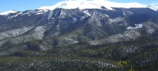 Awesome View of Pikes Peak from Raspberry Mountain