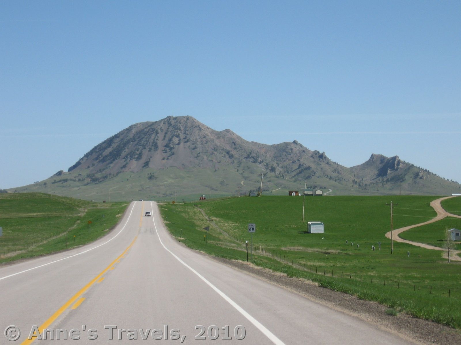 Approaching Bear Butte State Park, South Dakota