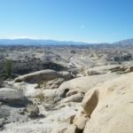 Views from Wind Caves in Anza-Borrego Desert State Park, California, are reminiscent of movie shots.