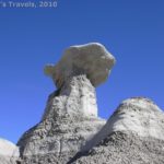 A cool hoodoo rock formation in the Bisti Wilderness Area, New Mexico