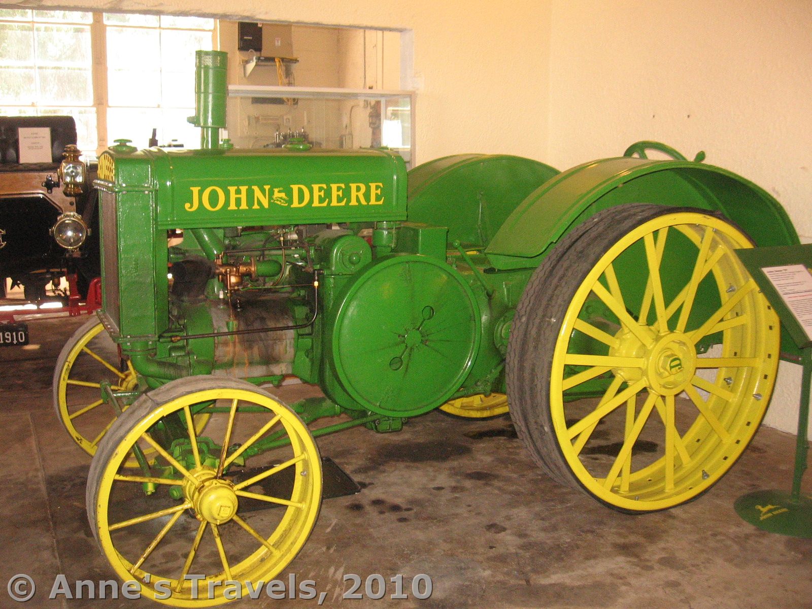 An old John Deer Tractor at the Larsen Tractor Museum, Lincoln, Nebraska