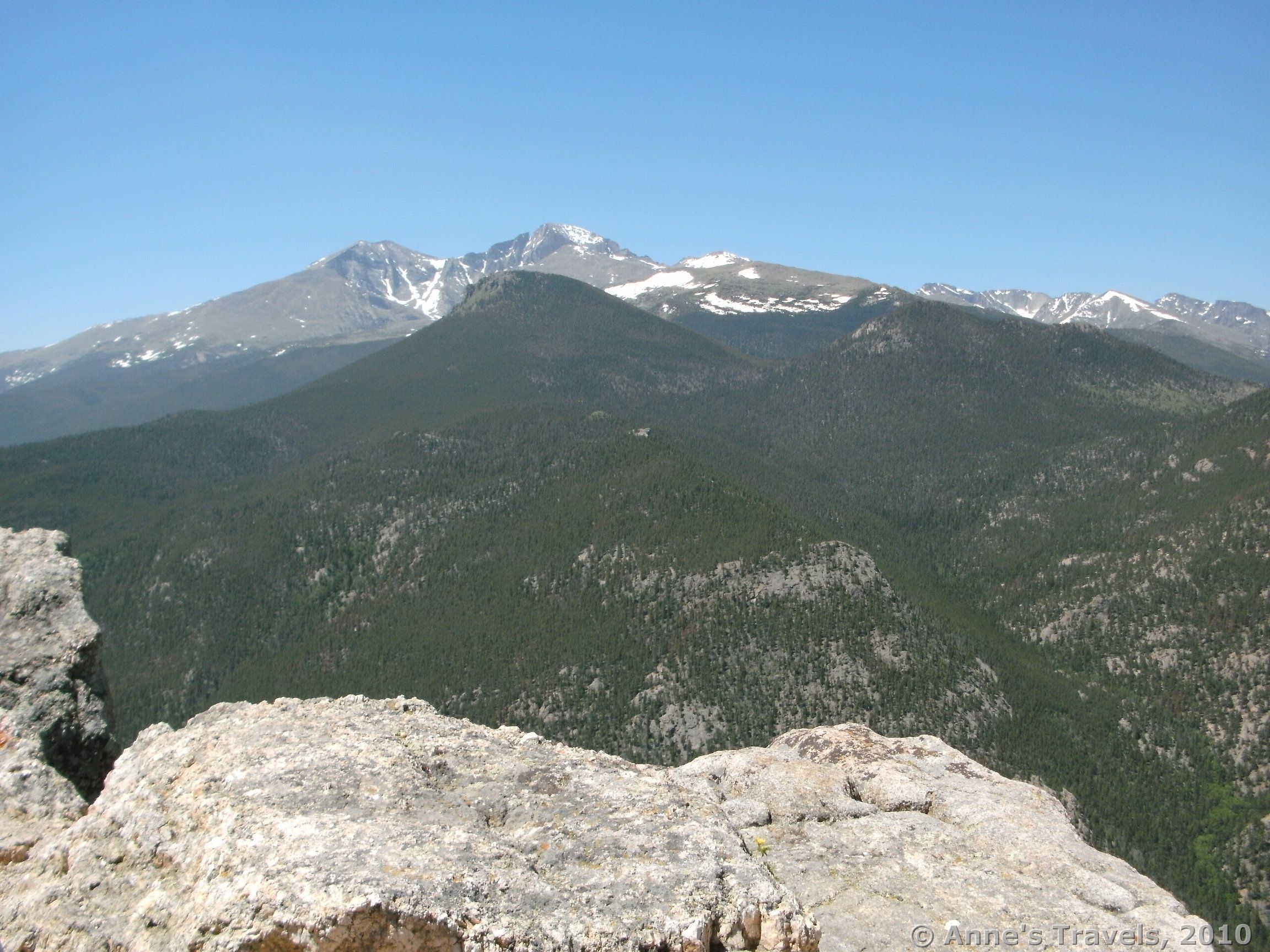Part of the view from Lily Mountain, Rocky Mountain National Park, Colorado