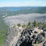 The view from Paulina Peak overlooking Newberry National Volcanic Park, Oregon