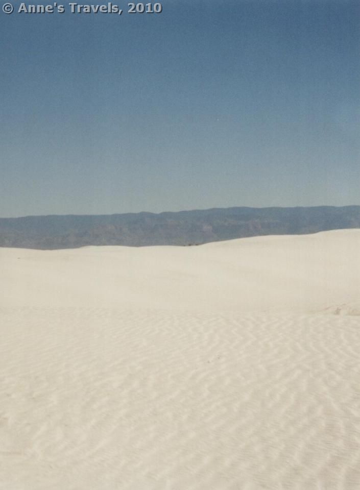 The sand really is white at White Sands National Monument, New Mexico