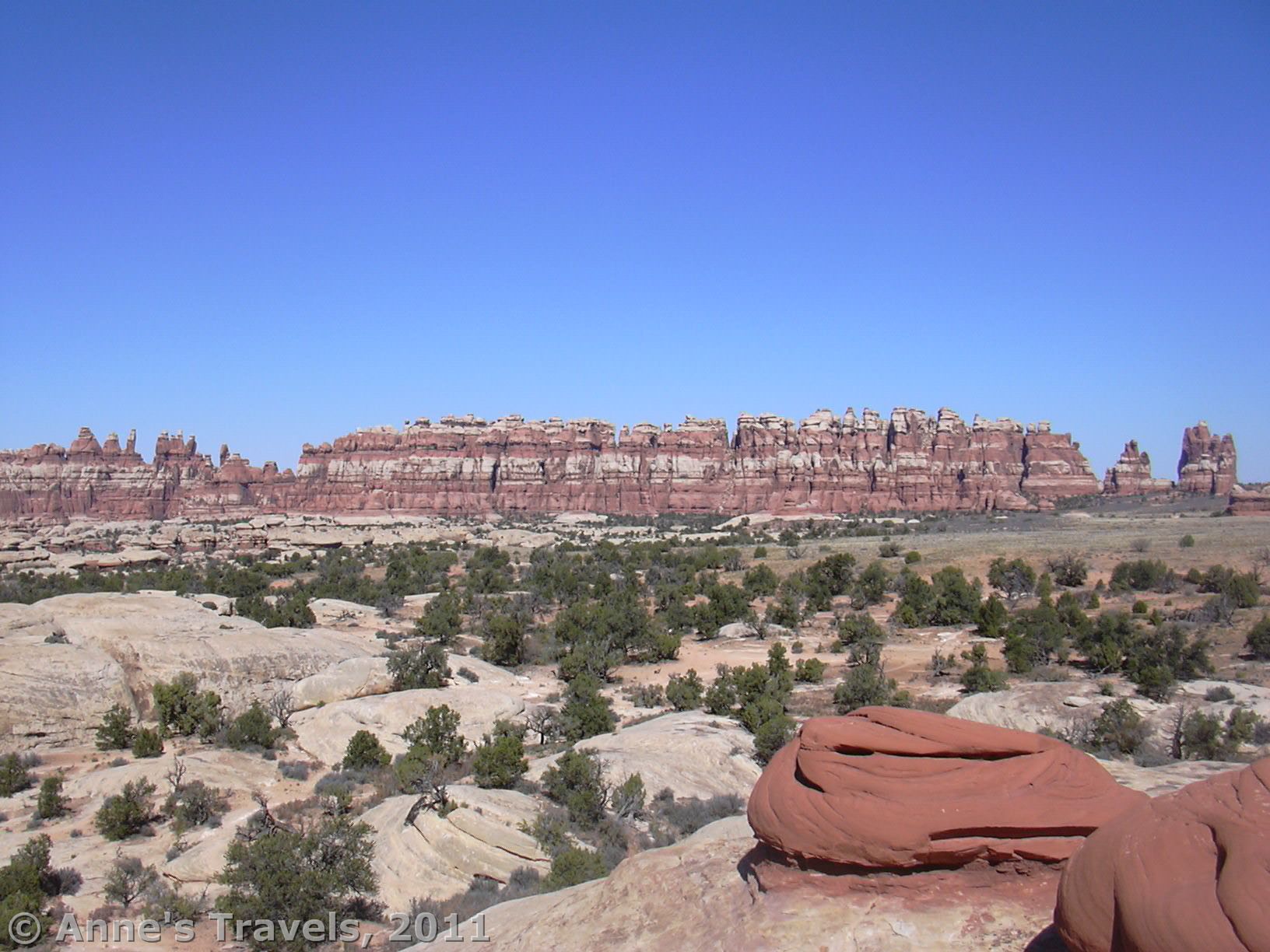 Overlooking Chesler Park near the Joints Trail, Canyonlands National Park, Needles District, Utah