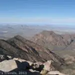 Chisos Basin and the Window from Emory Peak, Big Bend National Park, Texas