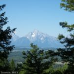 Views of Mt. Moran from Grand View, Grand Teton National Park, Wyoming