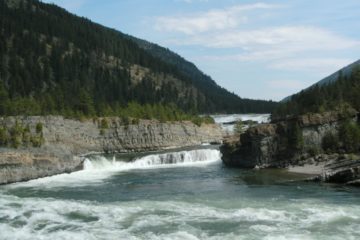 Kootenai Falls: Swing Bridge, Train Bridge, and Waterfalls!