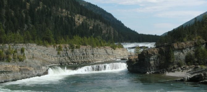 Kootenai Falls: Swing Bridge, Train Bridge, and Waterfalls!