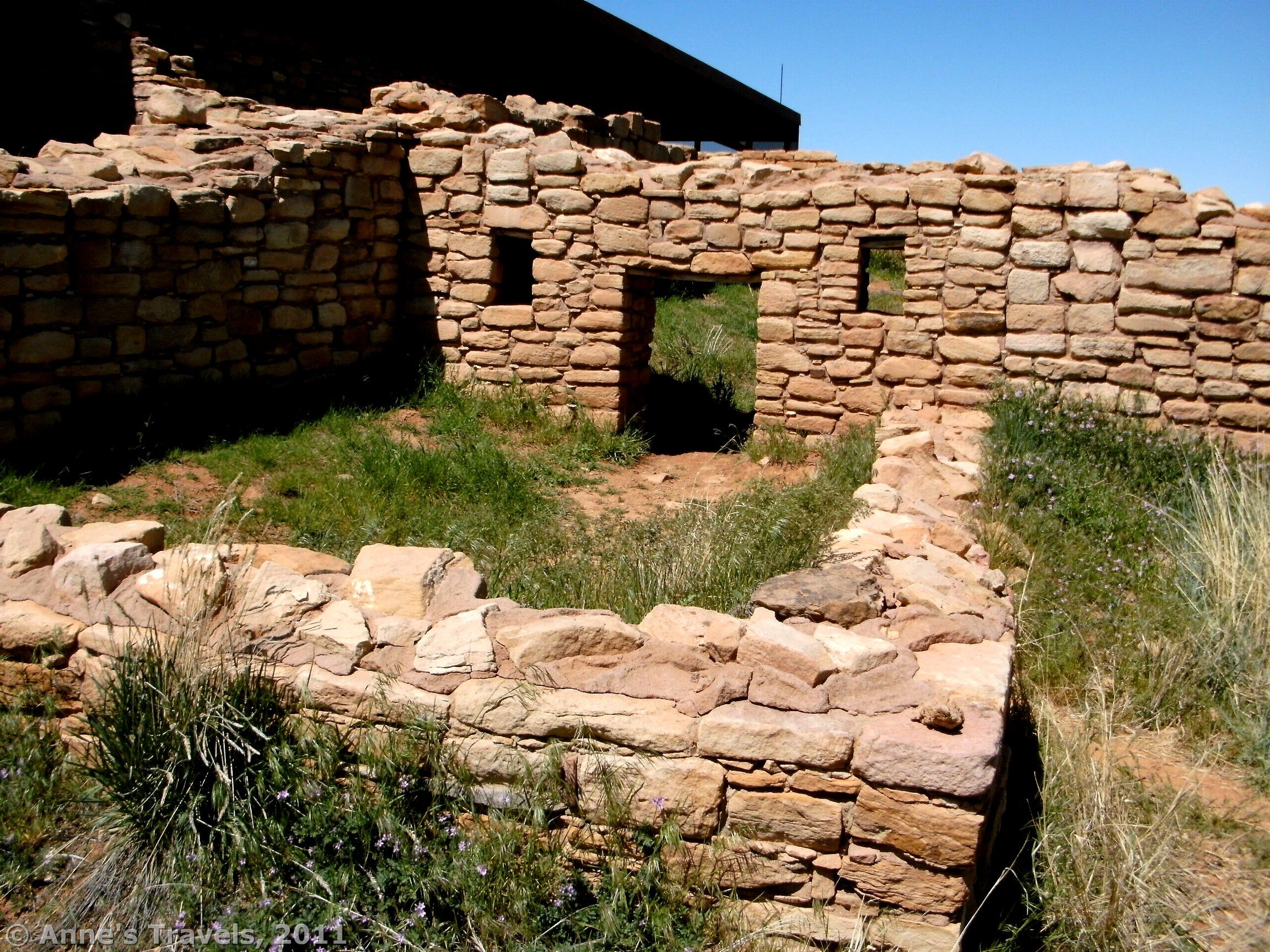 A barely unearthed room in Lowry Pueblo, Canyon of the Ancients, Colorado