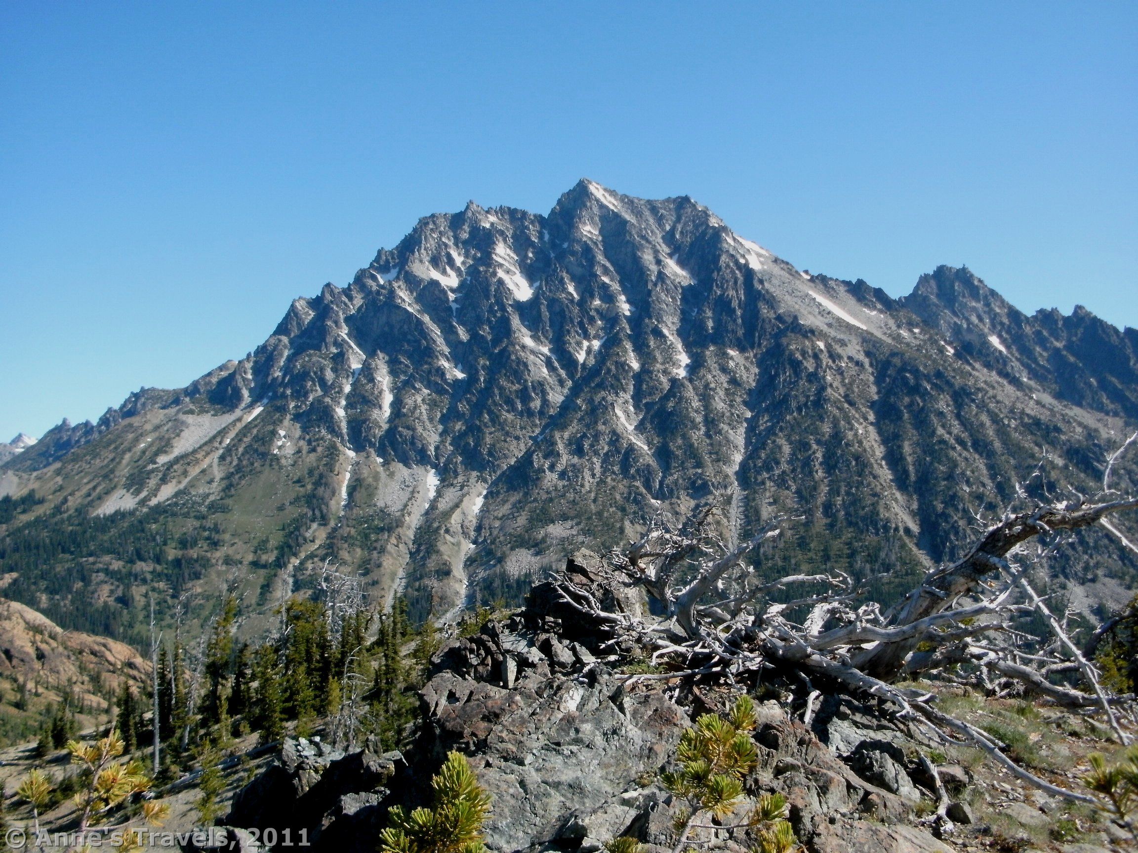 There are wonderful views of Mt. Stewart in Longs Pass, Okanogan - Wenatchee National Forest, Washington