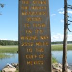 Sign at the Headwaters of the Mississippi, Itasca State Park, Minnesota