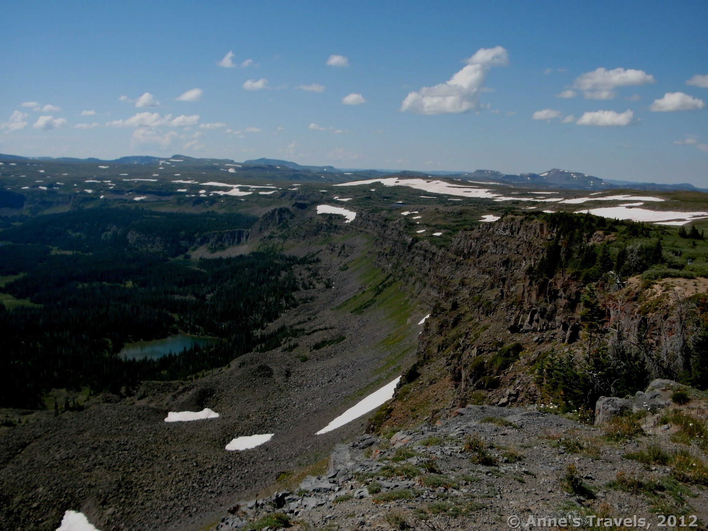 The Flattops of Colorado offer outstanding views - not the least of which is from the Devil's Causeway. Flattops Wilderness Area, Colorado