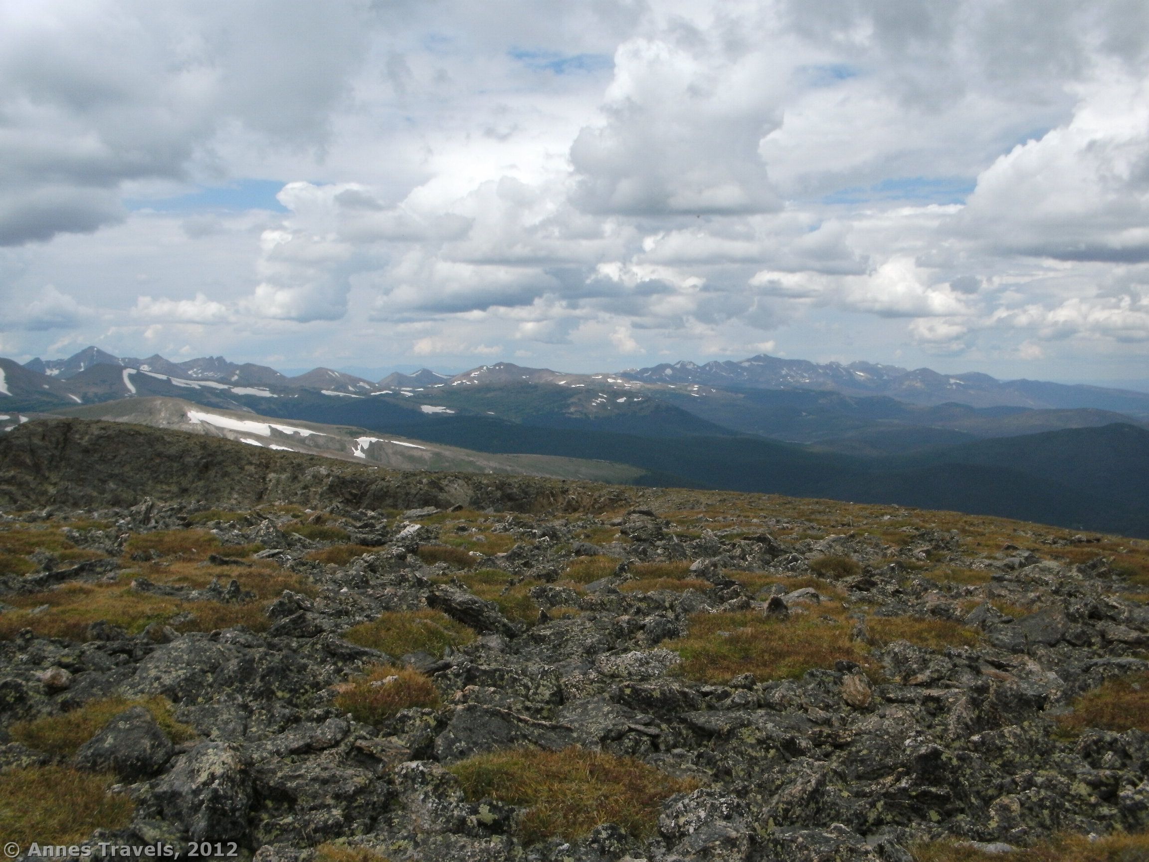 View from Chapin Peak in August, Rocky Mountain National Park, Colorado