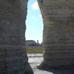 Looking through the Keyhole at Monument Rocks, Kansas