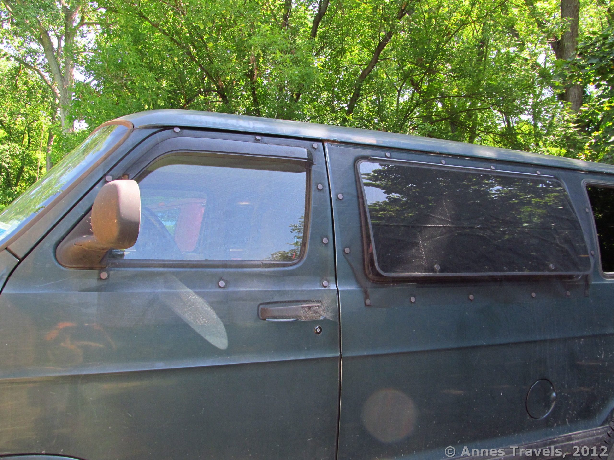 Bug screens on van