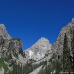 First view of Middle Teton in Garnet Canyon