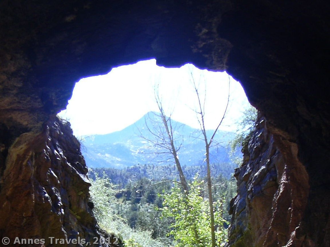Mountains Framed by one of the Manitou Train Tunnels, Colorado