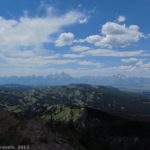 The Teton Range as seen from Mount Leidy, Bridger-Teton National Forest, Wyoming