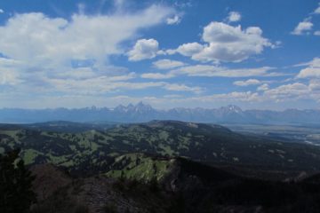 Deserted View of the Tetons on Mount Leidy