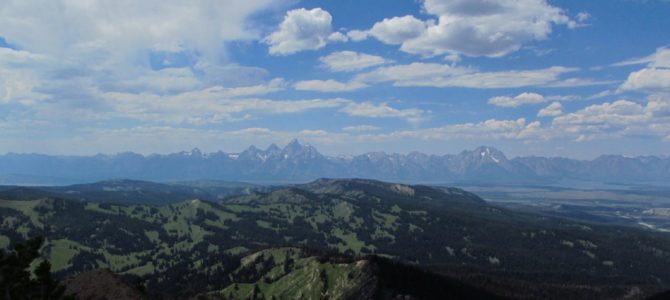 Deserted View of the Tetons on Mount Leidy