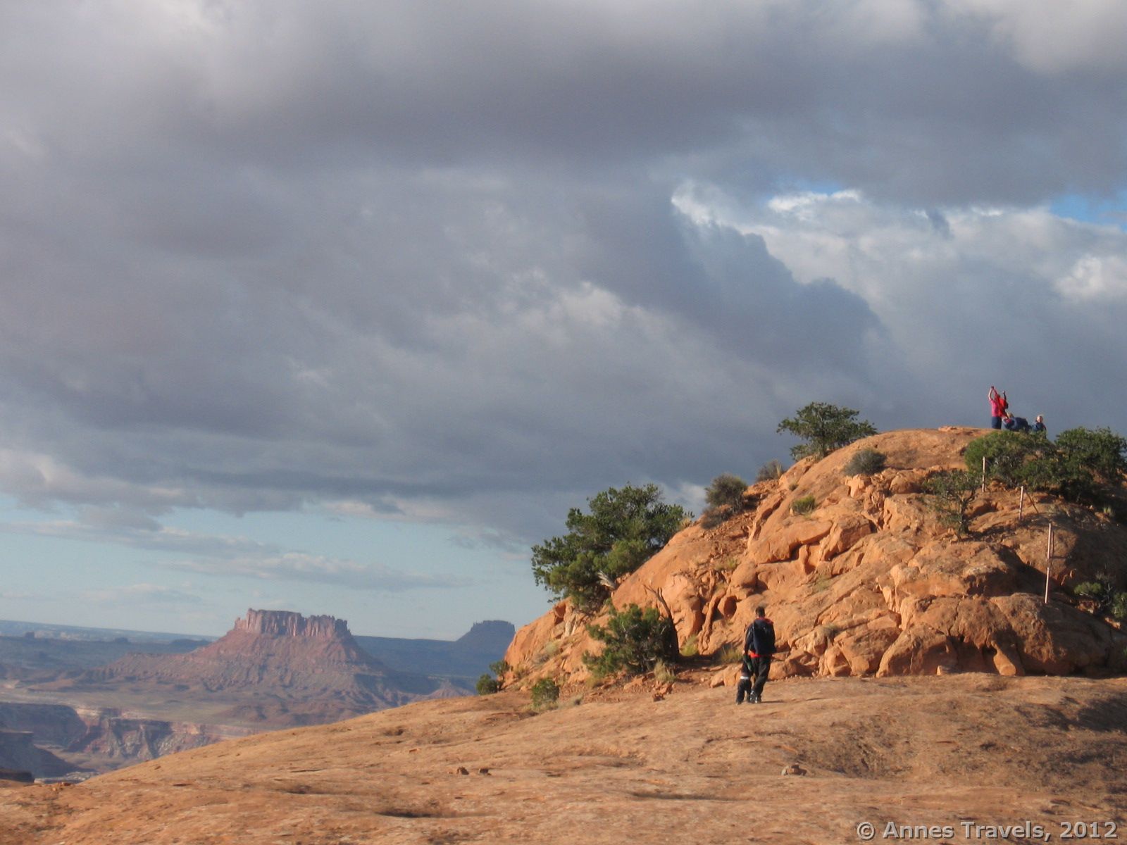 Ascending Whale Rock, Island in the Sky, Canyonlands National Park, Utah