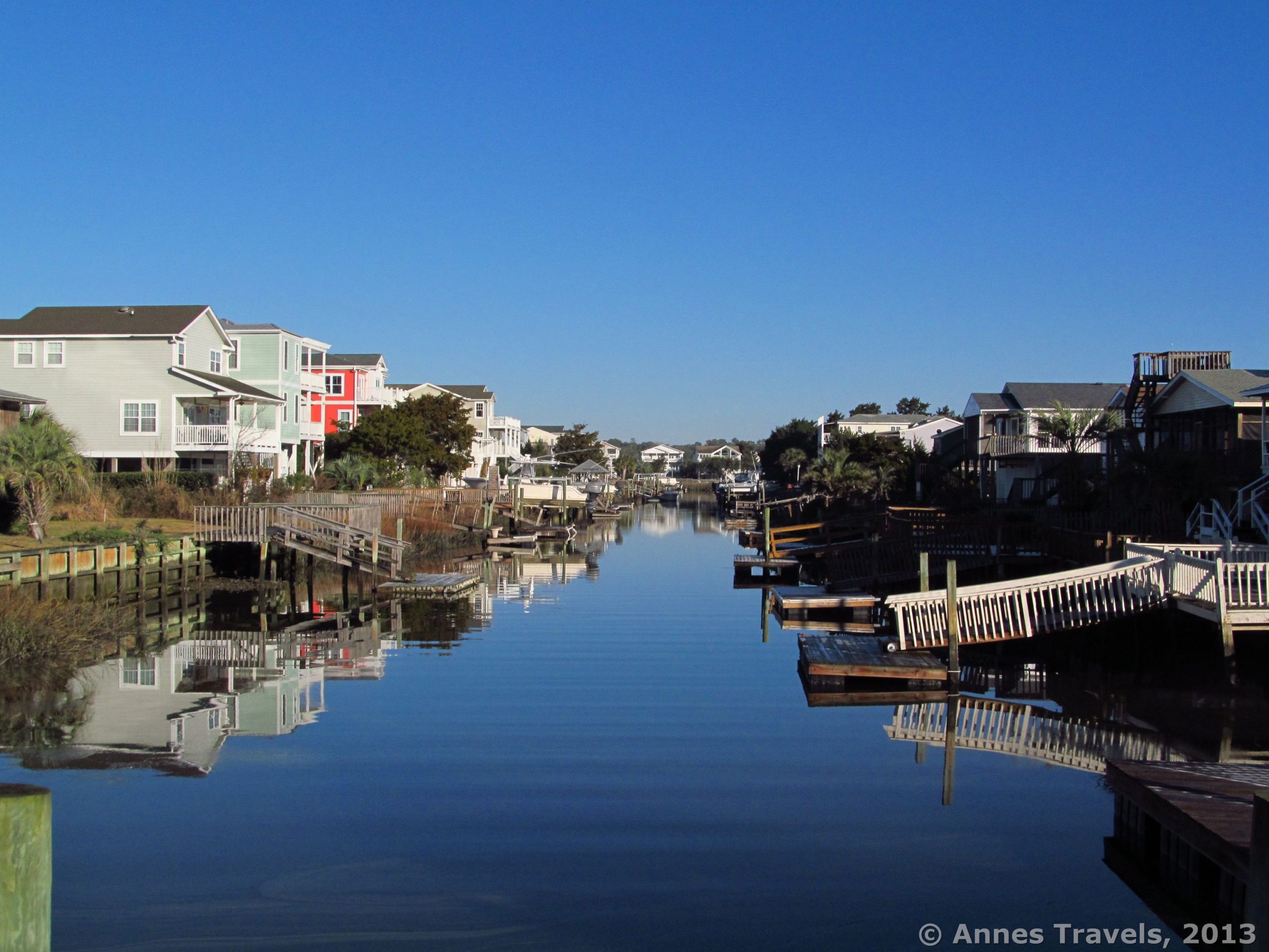 From the fishing dock at Da Beau's, Holden Beach, North Carolina