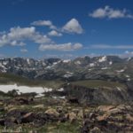 The northern view from Wymont Mountain along the Beartooth Highway, Shoshone National Forest, Wyoming.