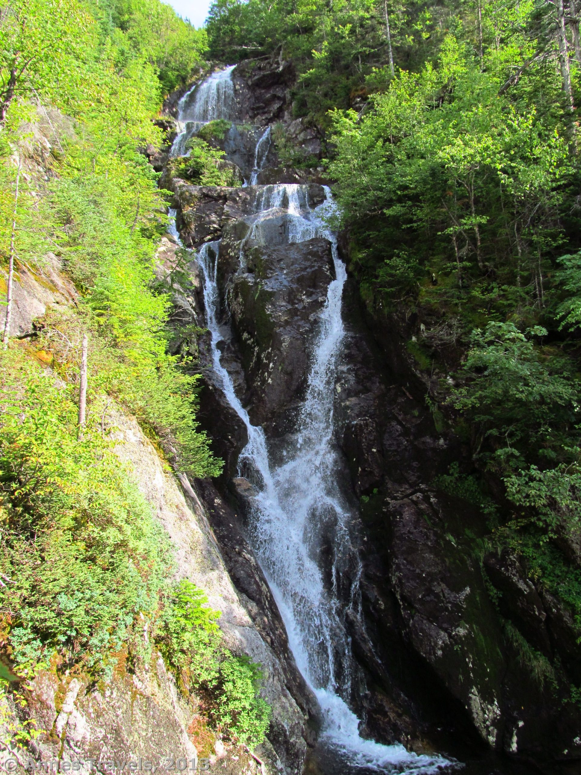 The Waterfall in The Gorge along the Ammonoosuc Ravine Trail, White Mountain National Forest, New Hampshire