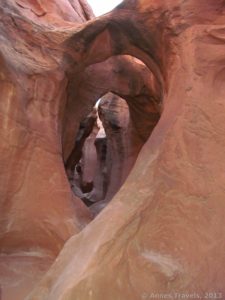 Arches in Peek-a-Boo Slot, one of the Dry Fork Slots, Grand Staircase-Escalante National Monument, Utah