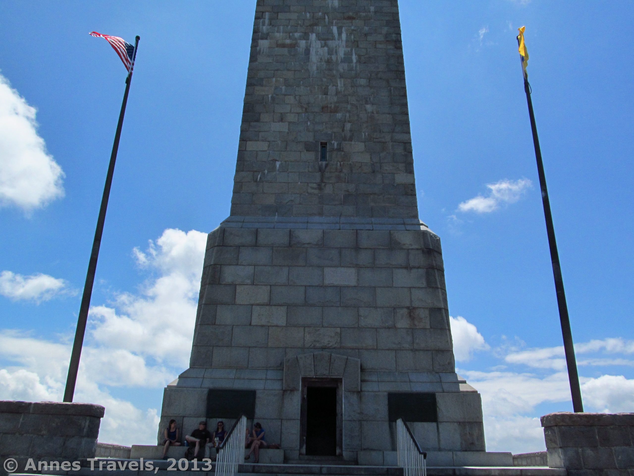 The entrance to the monument that sits on New Jersey's highest point, High Point State Park, New Jersey