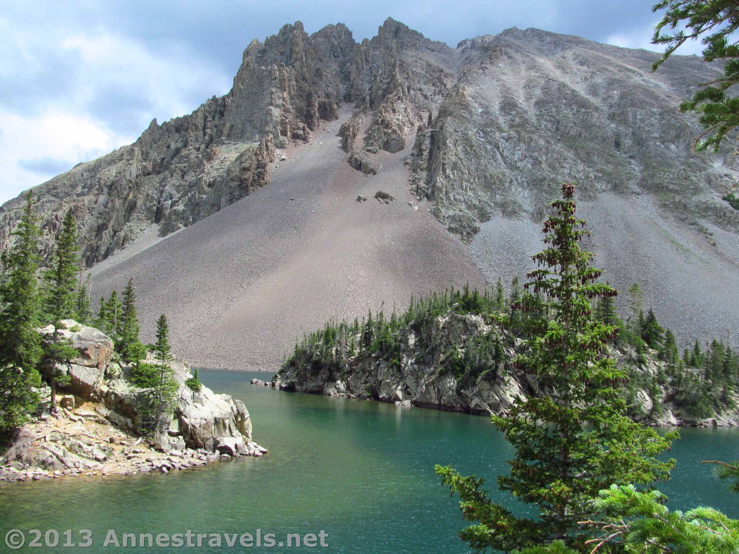 Lake Agnes as seen while circling the lake counter-clockwise, State Forest State Park, Colorado