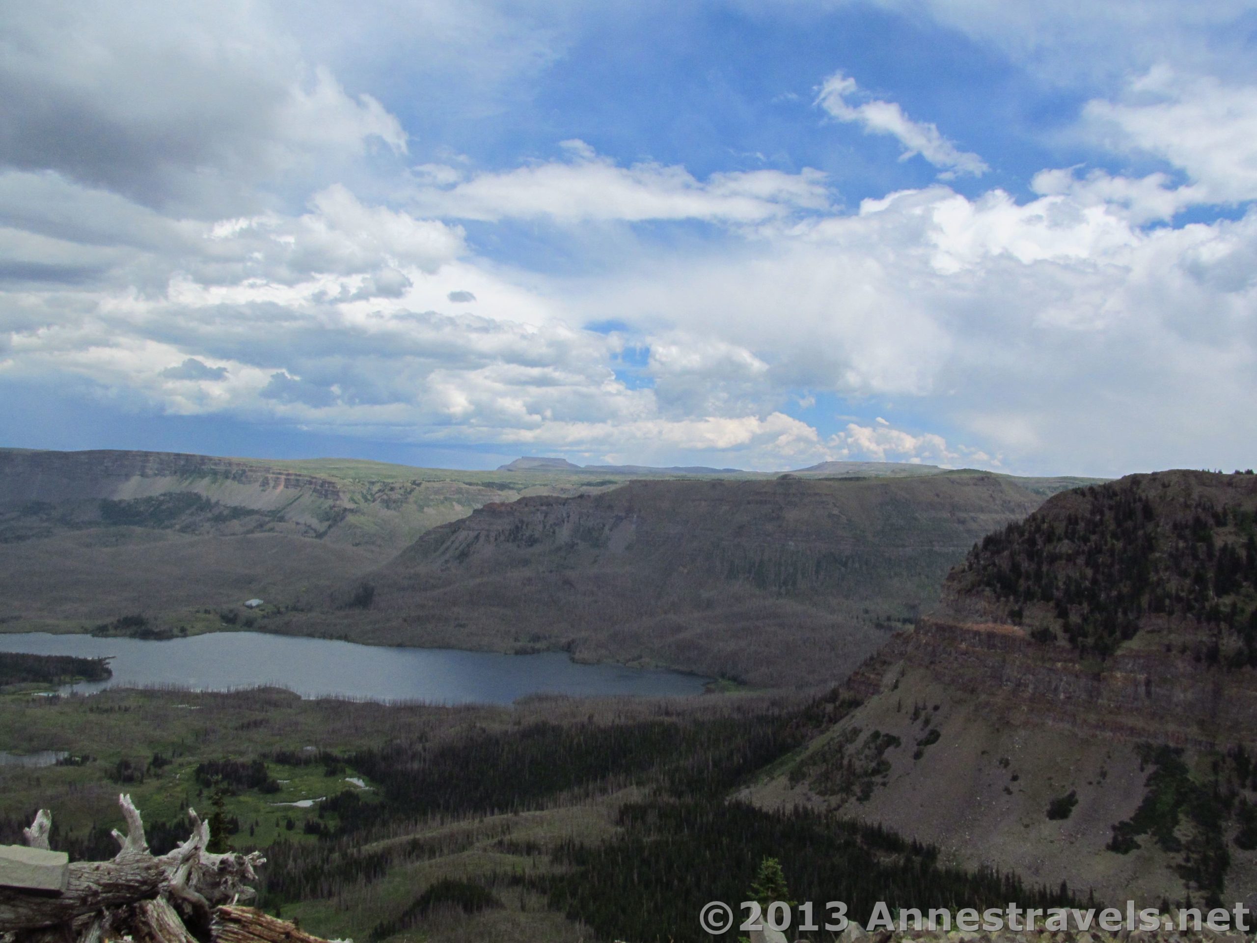 Trapper's Lake, as seen from near Flander Peak in the Flat Tops Wilderness Area, Routt National Forest, Colorado