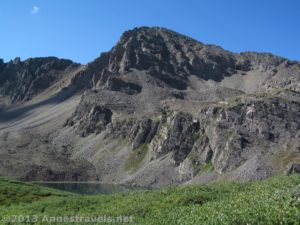Cathedral Lake, as seen from above on the Electric Pass Trail, White River National Forest, Colorado