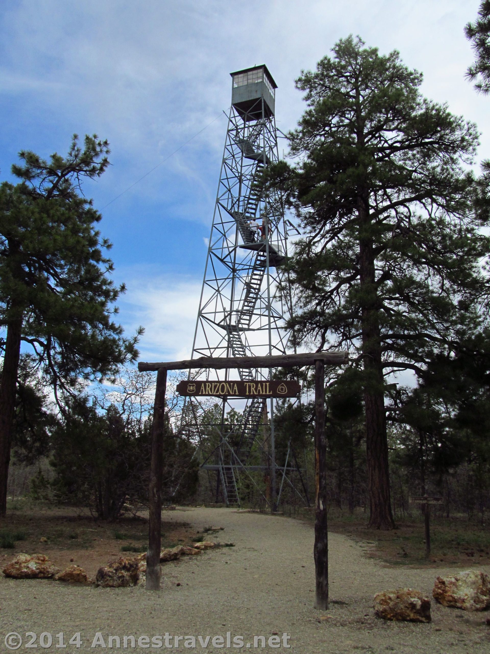 The "trail" to the Grandview Lookout Tower (Fire Tower), Kaibab National Forest near Grand Canyon National Park, Arizona