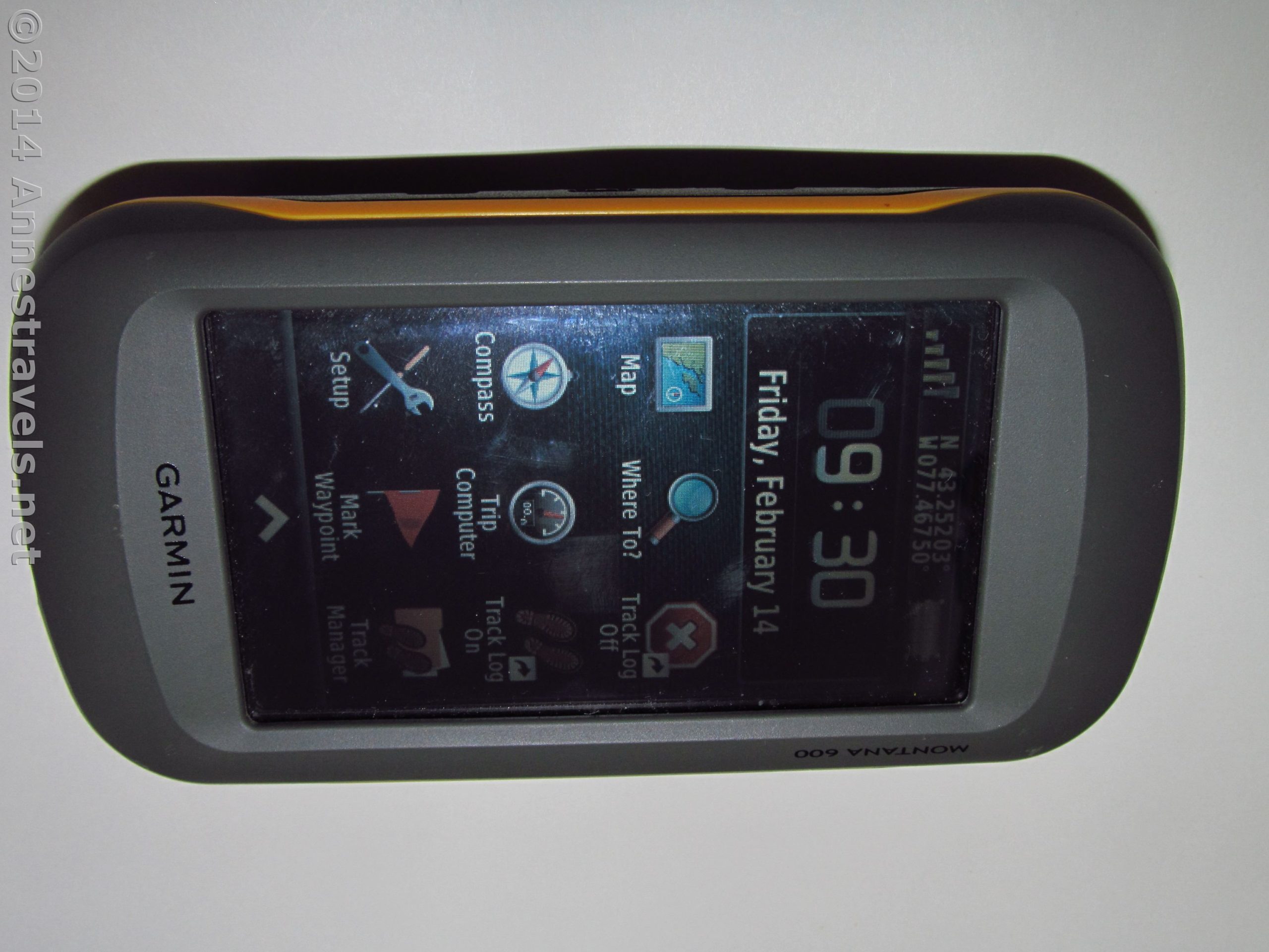 Home Screen on the Garmin Montana 600 GPS that I use for hiking and outdoor adventures.