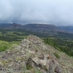 Looking toward the Little Flat Tops from Pyramid Peak, Flat Tops Wilderness Area, Colorado