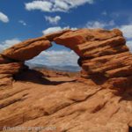 An arch in Pioneer Park, St. George, UT