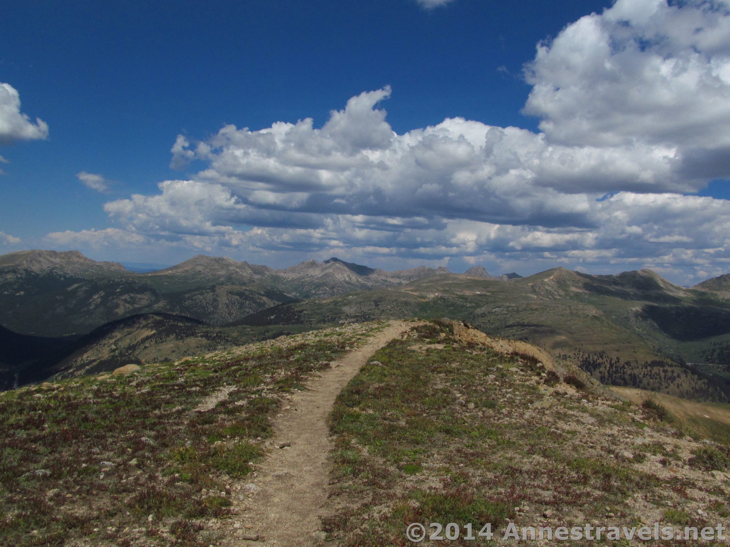 On top of UN 12812 above Independence Pass, San Isabel and White River National Forests, Colorado