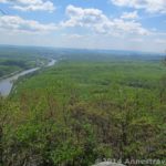 The Delaware River and the Poconos from the top of Mount Minsi, Delaware Water Gap National Recreation Area, Pennsylvania.