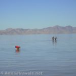 Wading in the Great Salt Lake, Salt Lake City, Utah