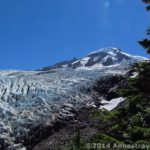 The view of Heliotrope Glacier and Mount Baker from Heliotrope Divide, Mount Baker-Snoqualmie National Forest, Washington