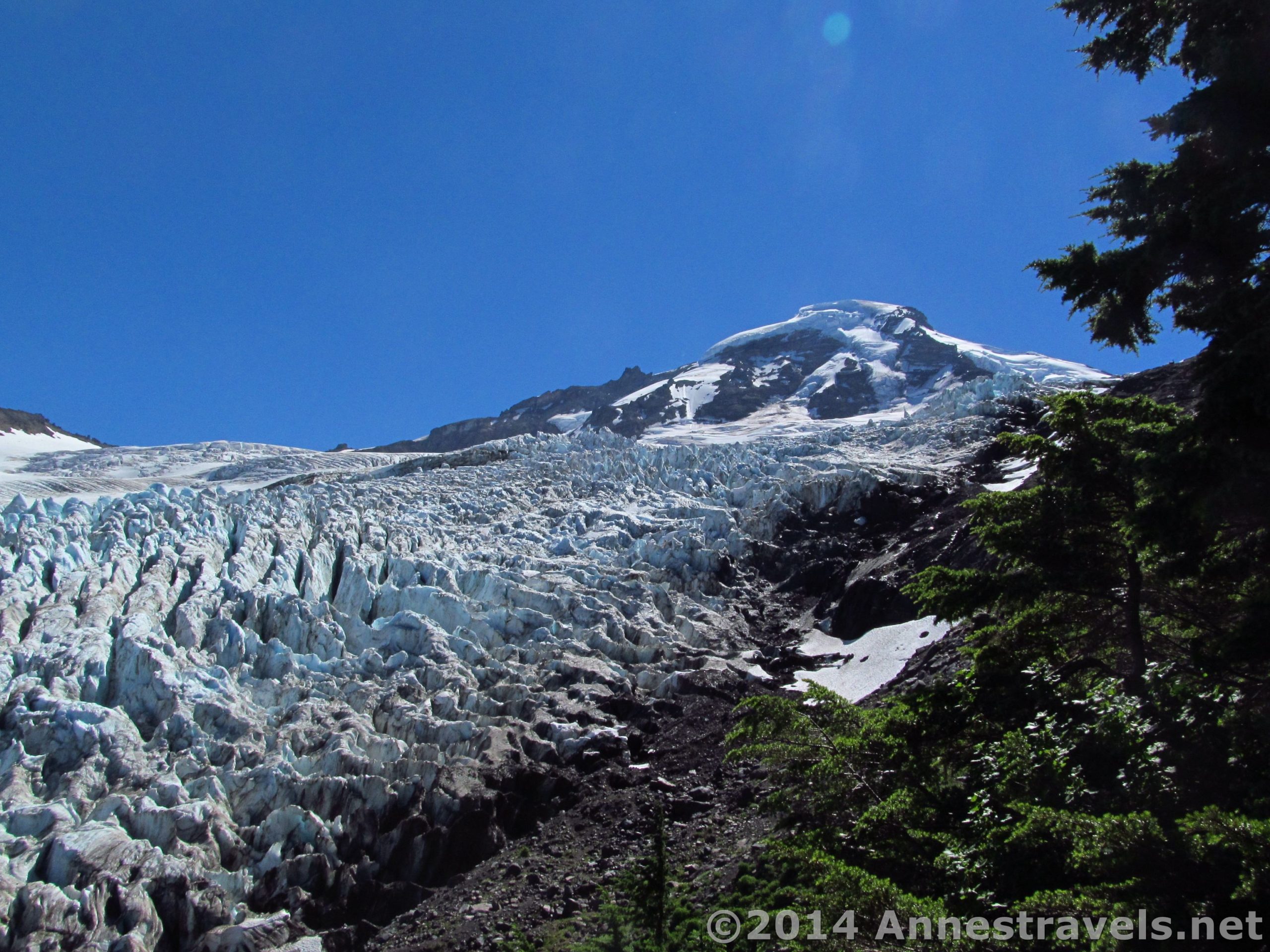 The view of Heliotrope Glacier and Mount Baker from Heliotrope Divide, Mount Baker-Snoqualmie National Forest, Washington