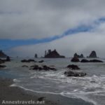 The Giant's Graveyard as seen from south of Third Beach, Olympic National Park, Washington
