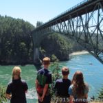 Looking at the Deception Pass Bridge from Pass Island, Deception Pass State Park, Washington
