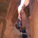 Exploring Peek-a-Boo Slot, Grand Staircase-Escalante National Monument, Utah