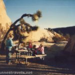 Enjoying breakfast in Joshua Tree National Park, California