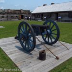 A canon within Fort Stanwix National Monument, New York