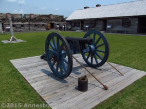 A canon within Fort Stanwix National Monument, New York